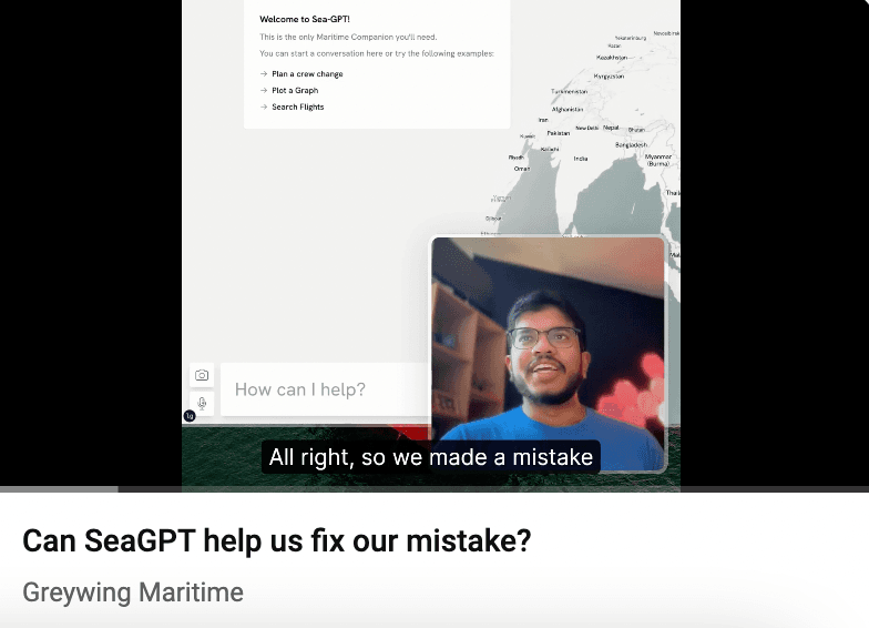 Can SeaGPT fix our mistake?